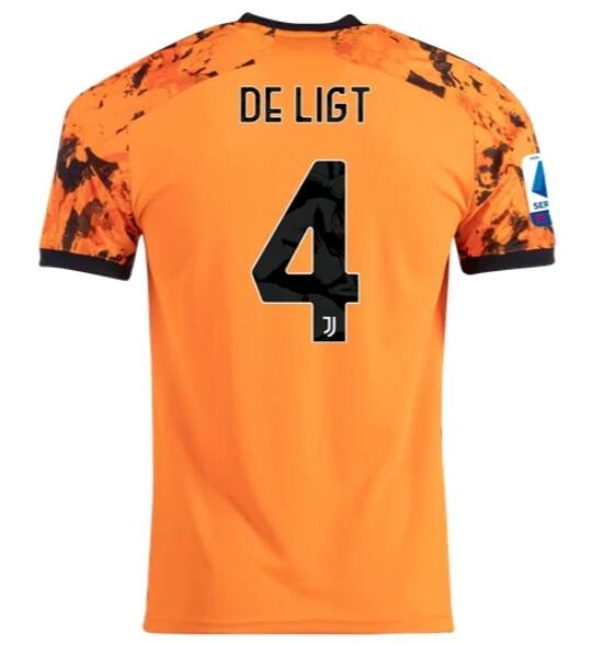 Juventus Football Kit Third Soccer Jersey MATTHIJS DE LIGT #4 2020/21